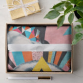 Geometric Muse – Moderne Pop Art Vrouw Decoupage Tissuepapier (Geschenk)