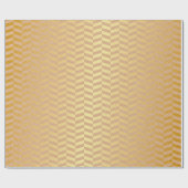 Geometric Natural Cart Pink Golden Zig Zag Cadeaupapier (Vlak)