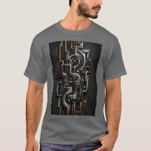 Geometric Nexus Circuit T-Shirt met verbluffend on