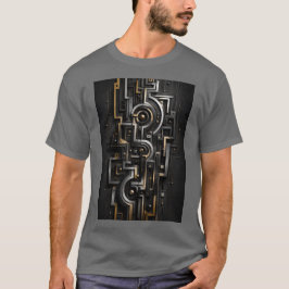 Geometric Nexus Circuit T-Shirt met verbluffend on