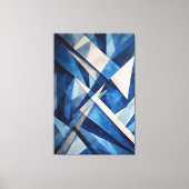 Geometric Ocean Canvas Afdruk (Voorkant)