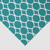 Geometric Ogee Lattice Chocolate Brown Tissuepapier (Detail)