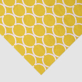 Geometric Ogee Lattice Mustard Tissuepapier (Detail)
