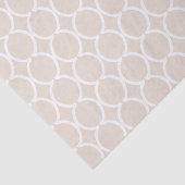 Geometric Ogee Lattice Oatmeal Tissuepapier (Detail)