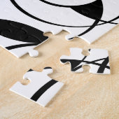 Geometric Om Symbol Black en White Legpuzzel (Zijkant)