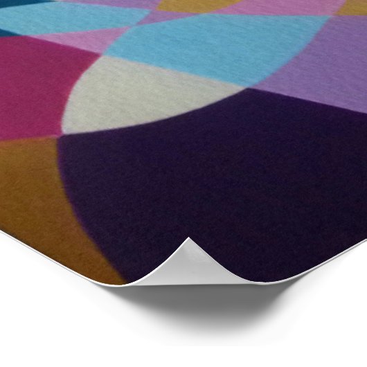 Geometric Optical Illusion Triangles Graphic Art Poster (Hoek)