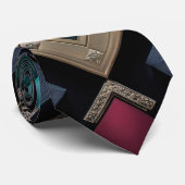 Geometric Opulence Stropdas (Opgerold)