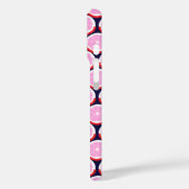 Geometric Orange Slices Midnight Market Case-Mate iPhone Case (Achterkant / Links)