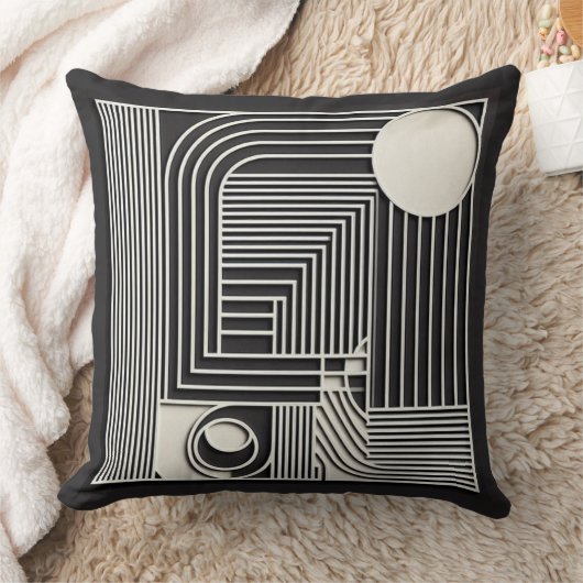 Geometric Orbit Lines Kussen (Deken)
