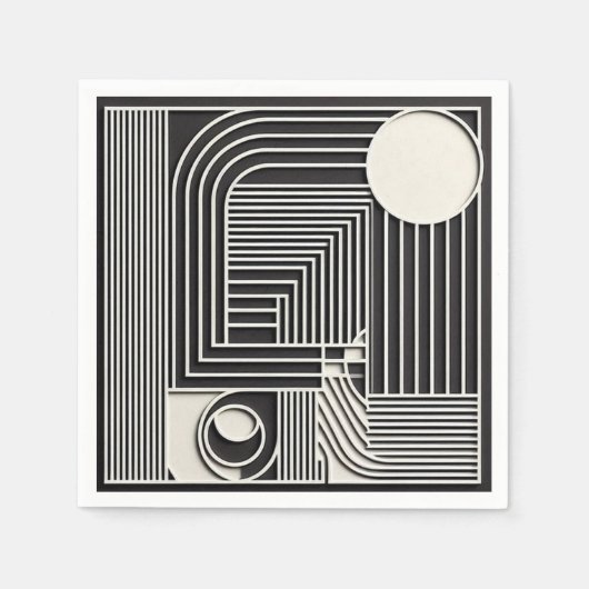 Geometric Orbit Lines Servet (Voorkant)