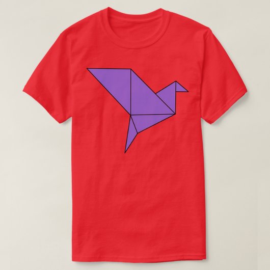 Geometric Origami Bird 4 T-shirt (Design voorkant)