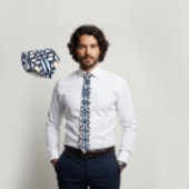 Geometric Oval Pattern Tie Stropdas