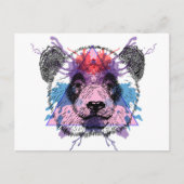 Geometric Panda Bear Briefkaart (Voorkant)