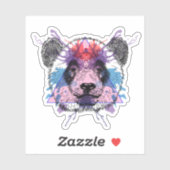 Geometric Panda Bear Sticker (Vel)