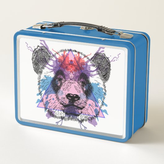 Geometric Panda Beer (Achterkant)