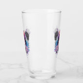 Geometric Panda Beer Glas (Links)