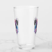 Geometric Panda Beer Glas (Rechts)