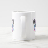 Geometric Panda Beer Grote Koffiekop (Achterkant)