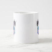 Geometric Panda Beer Grote Koffiekop (Voorkant)