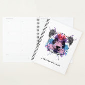Geometric Panda Beer | Jouw namen toevoegen Planner (Display)