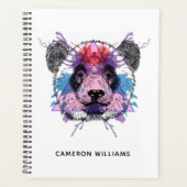 Geometric Panda Beer | Jouw namen toevoegen Planner (Voorkant)