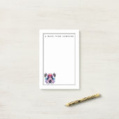 Geometric Panda Beer | Jouw namen toevoegen Post-it® Notes (Op bureau)