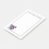 Geometric Panda Beer | Jouw namen toevoegen Post-it® Notes (Schuin)