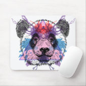 Geometric Panda Beer Muismat (Met muis)