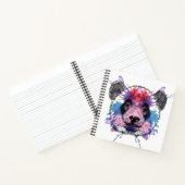 Geometric Panda Beer Notitieboek (Binnen)