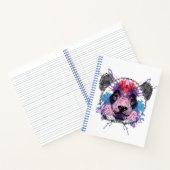 Geometric Panda Beer Notitieboek (Binnen)