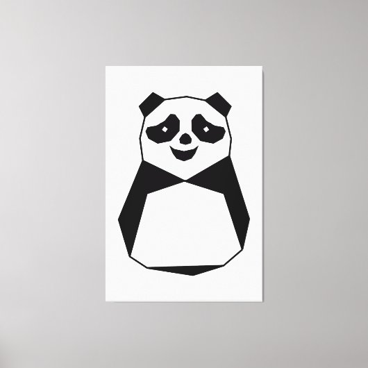 Geometric Panda Canvas Afdruk (Voorkant)