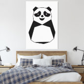 Geometric Panda Canvas Afdruk (Insitu (Slaapkamer))