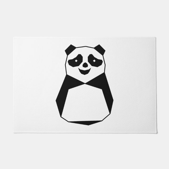 Geometric Panda Deurmat (Voorkant)