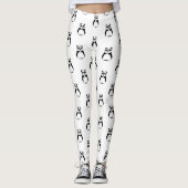 Geometric Panda Leggings (Voorkant)