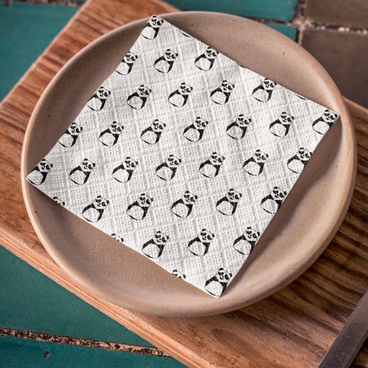 Geometric Panda Tissuepapier
