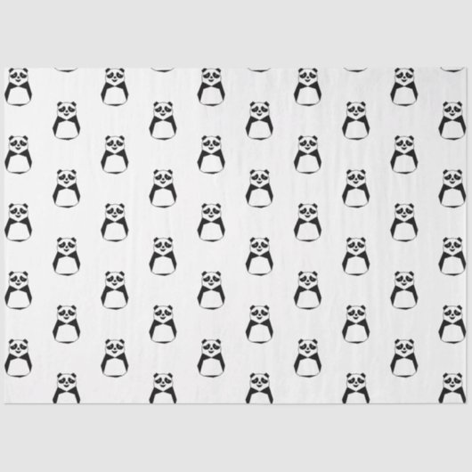 Geometric Panda Tissuepapier (Voorkant)