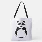 Geometric Panda Tote Bag (Voorkant)
