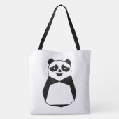 Geometric Panda Tote Bag (Achterkant)