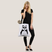 Geometric Panda Tote Bag (Op model)