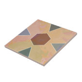 Geometric Pastel Marble Earthy Tegeltje (Zijkant)