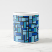 Geometric Pattern aangepaste monogram mokken (Voorkant)