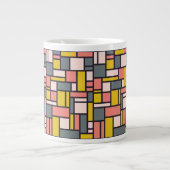 Geometric Pattern aangepaste monogram mokken (Voorkant)