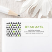 Geometric Pattern Afstuderen Adresetiketten Etiket (Insitu)