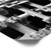 Geometric Pattern Art: Abstract Modular Machine Poster (Hoek)