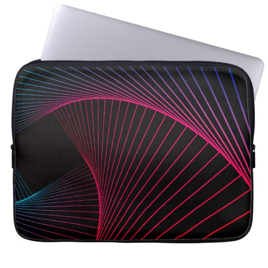 Geometric Pattern Art Electronics Bag Laptop Sleeve (Voorkant)