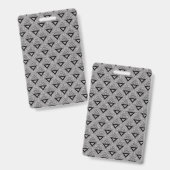 Geometric Pattern Black and White Pattern Badge (Voor- en achterkant)