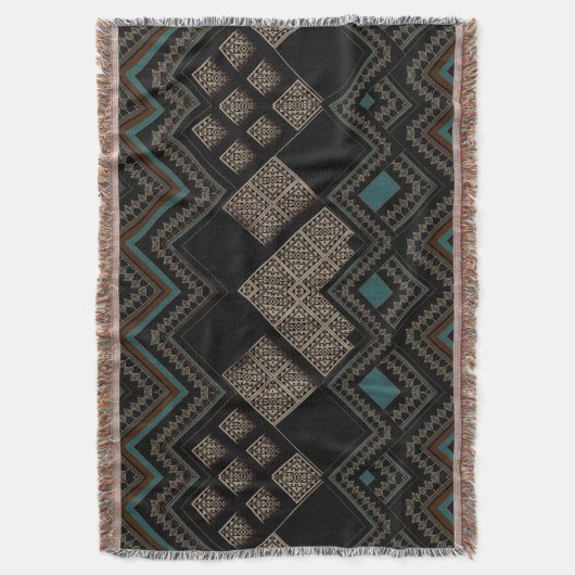 Geometric Pattern Deken (Voorkant Verticaal)