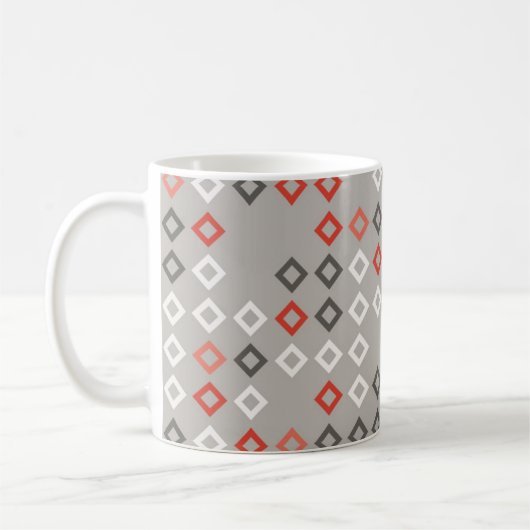 Geometric pattern design abstract, art, background koffiemok (Links)
