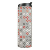 Geometric pattern design abstract, art, background thermosbeker (Gedraaid links)