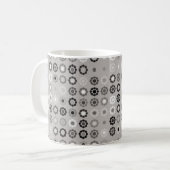 Geometric pattern design abstract, art, graphic de koffiemok (Voorkant links)